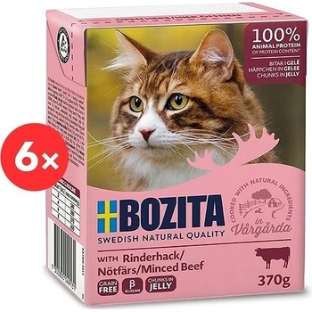 Bozita Bezobilné kousky mleté hovězí v želé 6 x 370 g