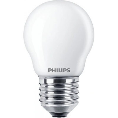 Philips Classic Filament LED žárovka kapka matná 6.5-60W E27 840 P45 FR G ND 806Lm