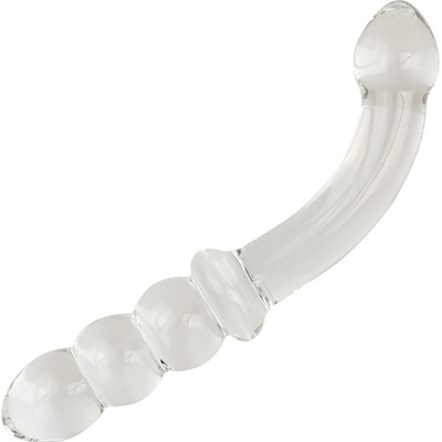 SuperLove Glass Perfect Double G-Spot Dildo Clear