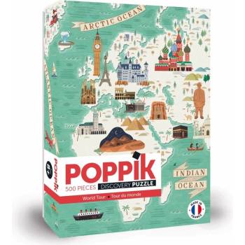 Image 1 of Poppik Пъзел poppik - Околосветско пътешествие, 500 части (puz018)
