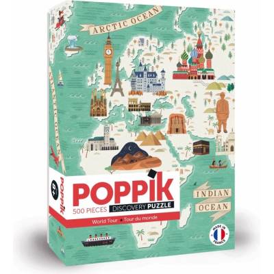 Poppik Пъзел poppik - Околосветско пътешествие, 500 части (puz018)