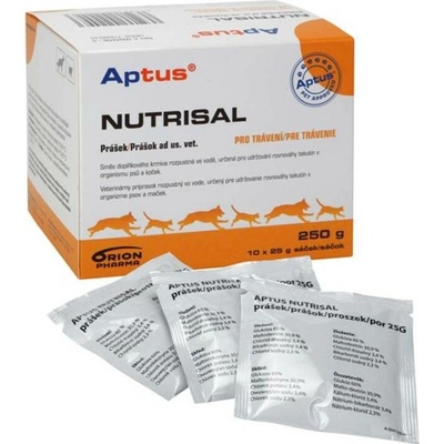 Aptus Nutrisal pro udržování rovnováhy tekutin v organismu psů a koček 10 x 25 g