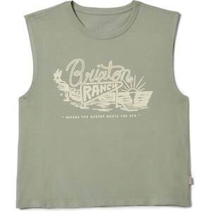 Brixton Дамски потник с широка презрамка Brixton Women's Brixton Ranch Muscle Tank Tank top - Sage Green (916-5600-0113)