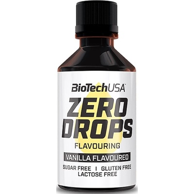 BioTech Zero Drops Flavor dochucovadlo bez kalorií vanilla 50 ml