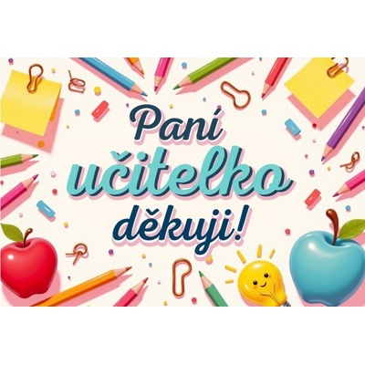 Průkazka Paní učitelko děkuji!