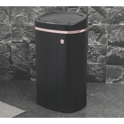 Berlingerhaus Koš odpadkový se senzorovým otvíráním 58 l Matte Black Colelection BH-9526 – Zboží Dáma