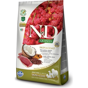 N&D Quinoa Dog GF Adult Medium & Maxi Skin & Coat Duck & Coconout 7 kg