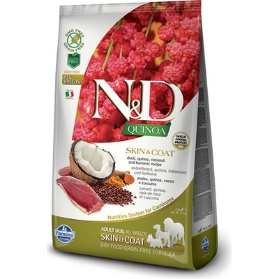 N&D Quinoa Dog GF Adult Medium & Maxi Skin & Coat Duck & Coconout 7 kg