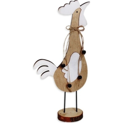 Kohout dřevo 32cm natural