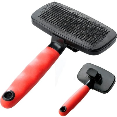 Ferplast Dog slicker brush - Четка с бутон за отстраняване на косми за кучета, 12, 5 x h 19 см