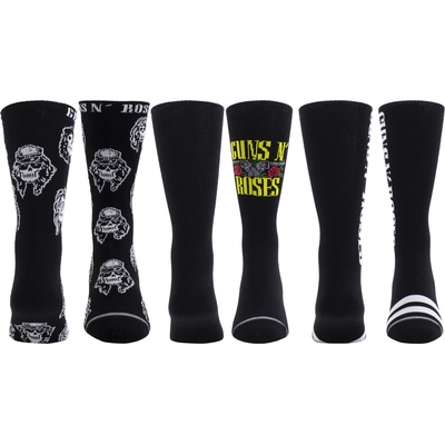 Чорапи (комплект от 3 чифта) guns n' roses - volume crew - black - perri´s socks - gra370-001-o