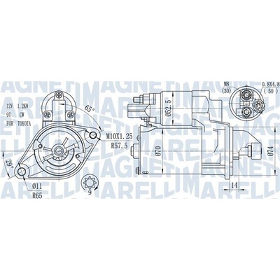 Startér MAGNETI MARELLI 063721450010