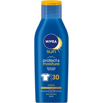 Nivea Sun Protect & Moisture mlieko na opaľovanie SPF30 200 ml