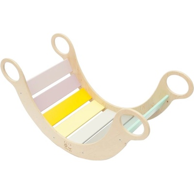 Montessori hojdačka 5in1 light variant: natur okraje, lakované desky