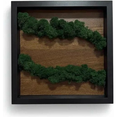 Mechový obraz 27x27 cm - Vlny - Jeden obraz