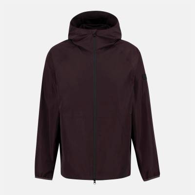 Barbour International Men's Peckett Water Resistant Hooded Long Sleeve Rain Anorak - Java Red