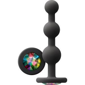 NS Novelties Glams Ripple Rainbow Gem Black