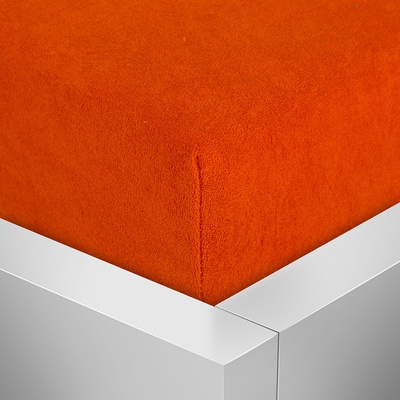 Top prostěradla.cz froté prostěradlo Premium oranžové 180x200