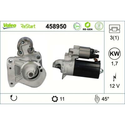 Startér VALEO 458950