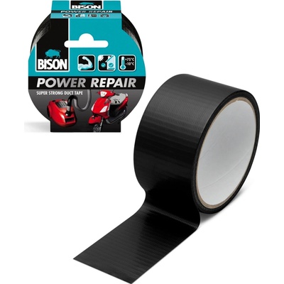 Bison Power Repair Vystužená lepiaca páska 10 m čierna