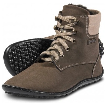 Leguano Icebare kotníčkové zateplené barefoot boty brown