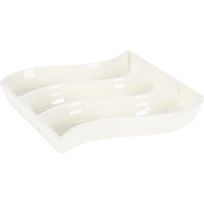 H&L Porcelánová miska na olivy Wave bílá 795880610
