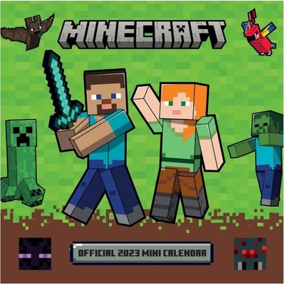 Oficiální dětský nástěnný mini Minecraft 17,8 x 17,8 35,6 cm 2023
