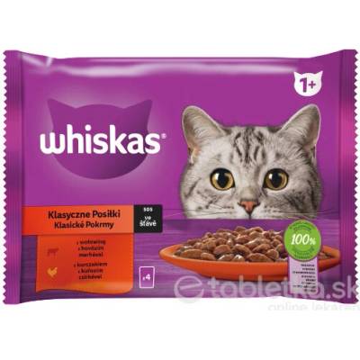 Whiskas Mäsový výber v šťave 4 x 100 g