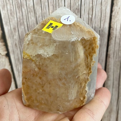 Nefertitis Ametyst s achátem špice - obelisk KO1 NF50823 - cca 5,5 x 7,5 cm, 364 g