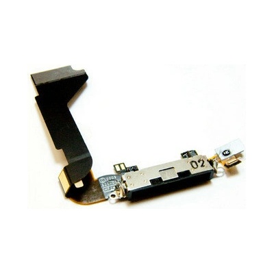 Flex kábel nabíjania Iphone 4/4G - nabíjací konektor, mikrofón Farba: Čierna
