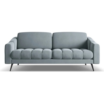 makamii Светлосин кадифен диван 202 cm Nalu - Makamii (NALU_3S_1_M1_C15)