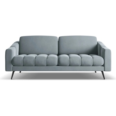 makamii Светлосин кадифен диван 202 cm Nalu - Makamii (NALU_3S_1_M1_C15)