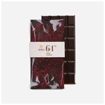 Janek tmavá s drcenými ostružinami a lyofilizovanými malinami 5 x 85 g