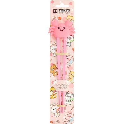 Tokyo Design Studio Dětské hůlky Crab Pink 22 cm