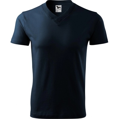 MALFINI Malfini v-neck 102 / Унисекс тениска с v-образно деколте - тъмносиня xxxl (1020218)