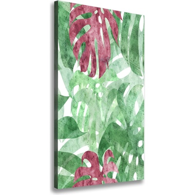 Vertikálny foto obraz na plátne do obývačky Monstera 50x100 cm