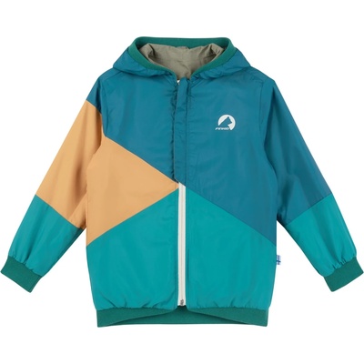 finkid Детско водоустойчиво яке Finkid Kid's Muutuva Waterproof jacket - Vetiver / Deep Jungle - размер 110/120 (703-4361-0614)