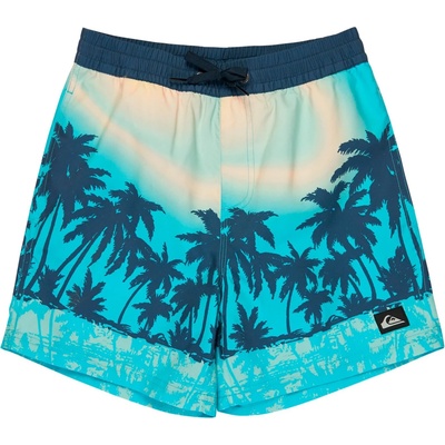 Quiksilver Детски бански слипове Quiksilver Kid's Everyday Printed Volley 14'' Swim brief - Aqua Thermotropics - размер 128/134 (EU) (750-3063-0111)