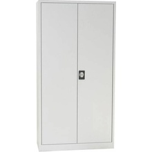 Manutan Expert Kovová spisová skriňa Manutan, 4 police, 195 x 120 x 42 cm, sivá