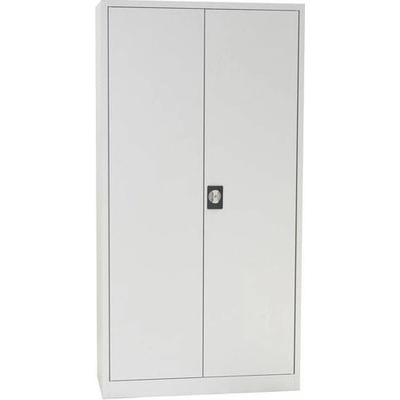 Manutan Expert Kovová spisová skriňa Manutan, 4 police, 195 x 120 x 42 cm, sivá