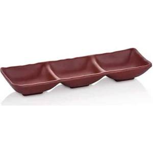 Kulsan KN-TERRA-Рамекин троен 26, 5 x 8, 8cm (25326)КАФЯВО (0136645)