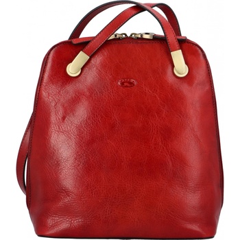 Katana dámský kožený batoh kabelka červený Bernardina červená
