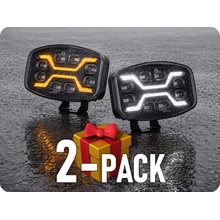 KAMAR Predné LED svetlo SPIDER + výstražné+pozičné 54W+1,5W+12W, 12/24V, IP67/2-PACK + darček !! [L3436]