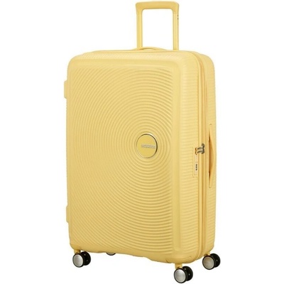 American Tourister SOUNDBOX Spinner77 EXP Pastel Yellow žltá 97 L