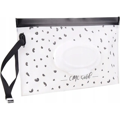 MilaBaby C308Z Obal na mokré obrúsky bielo čierny