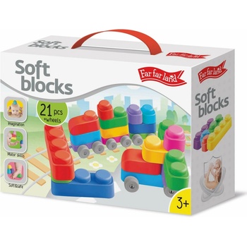 Far far land Soft Blocks Plus Wheels 21 pcs + 16 wheels