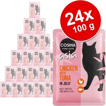 Cosma Thai Asia kuře & tuňák v želé 24 x 100 g