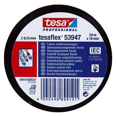 Tesa tape 53988 Elektroizolačná páska PVC 19 mm x 20 m čierna