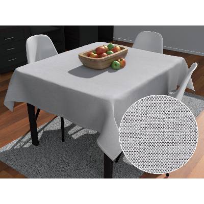 Biante Teflónový štvorcový obrus TF-067 Sivý režný 110x110 cm