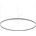 Ideal Lux - LED Димируем пендел ORACLE S LED/83W/230V 4000K Ø 150 см черен (ID342184)